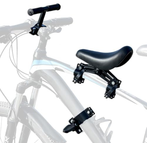 W&H Kids Bike Seat,Front Mounted Bicycle Seats with Handlebars & Pedals