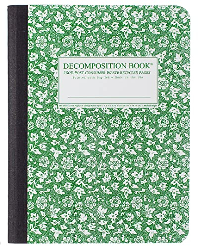 Parsley Decomposition Book: College-ruled Composition Notebook med 100 % efterkonsumentvåg återvunna sidor