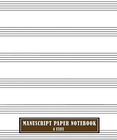 Manuscript Paper Notebook 6 Stave: A4, 100 Pages, Large Music Composition Juornal Notebook: Volume 3