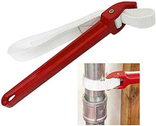 QUCUMER Ölfilterschlüssel Universal Strap Wrench Nylon bandschlüssel Ölfilter-bandschlüssel Gurtschlüssel Werkzeug Riemenschlüssel mit rutschfestem Griff für Öffnen von Filtern Konserven Wasserhahn