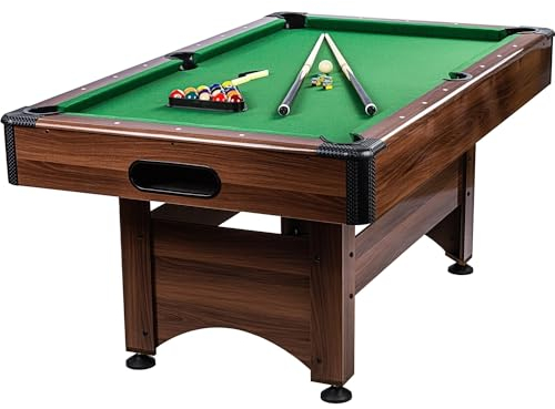 GAMES PLANET 6 ft Billardtisch Trendline“ + Zubehör, 12 Farbvarianten, 184 x 108 x 82 cm (LxBxH)