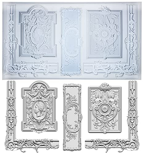 musykrafties Cornice barocca e placca per torta, decorazione in argilla polimerica, WD-4711