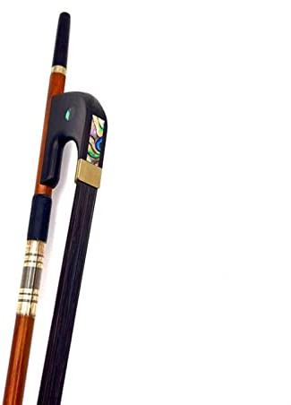 Fiddle Bow 1 Pcs Professiona Pernambuco Upright Double Bass Bow 3/4,silver Mound,black Horsehair Horsetail