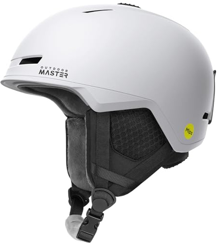 OutdoorMaster MIPS Snow Helmet, Men, Women & Youth, 8 Vents, PC Shell & EPS Foam, Skiing & Snowboarding Certified