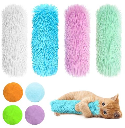 HUAEDNWKYI Katzenspielzeug Katzenminze Spielzeug,Catnip & Baldrian Kissen, perfektes Juguete Gato und Gateras para Gatos, Katzenminze Spielzeug & Katzenkissen mit zusätzlichen Plüschbällen