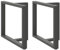 vidaXL Esstischbeine T-Form 2 Stk. Anthrazit 100x35x(72-73) cm Stahl, Tischbein, Tischbein Metall, Esstischbein, Möbelbein, Schreibtischbein