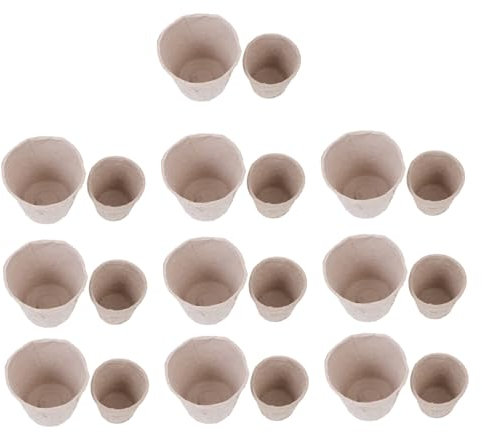 BESPORTBLE 100 Pezzi Vaso Di Fiori Di Di Polpa Coppa Per Piantare Propagatore Da Giardino Tazza Della Scuola Vaso Di Germinazione Vasi Da Vivaio Avviatore Propagatore Polpa