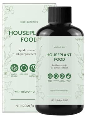 Fertilizante Líquido Para Plantas de Interior | Abono Líquido Para Plantas de Interior - Solución Nutritiva Para Césped Frutas Verduras Y Crecimiento En Interiores Y Exteriores