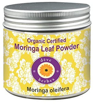 dève herbes Pure moringa leaf Powder Organic 100% naturale qualità terapeutica 200gm