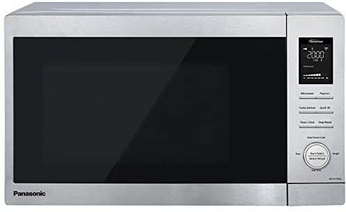 Panasonic NN-SV79MS 1.4 cu.ft Smart Inverter Works with Alexa Countertop Microwave Oven 1200Watt Power with Genius Sensor Cooking, Stainless Steel
