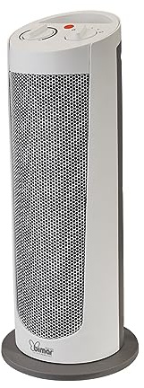 Bimar HP129 Stufetta Elettrica a Colonna, Termoventilatore PTC Elettrico 2000W a Basso Consumo, Termostato Regolabile e 2 Potenze di Riscaldamento, Oscillazione Automatica Destra-Sinistra