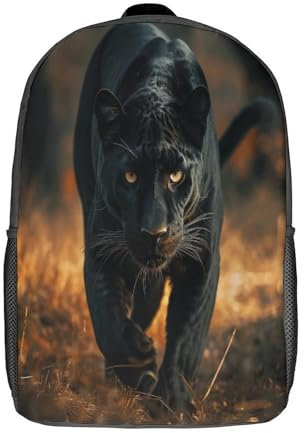 EJDBURPSD Black Panther Kids Backpack - School Bags for Children's Bookbag Preschool Kindergarten Elementary Rucksack Lightweight Hiking Travel Casual Laptop Book Bag Backpacks 17inch
