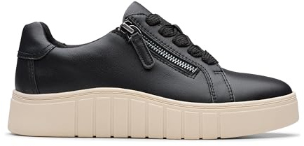 Clarks Mykah Joy da donna, in pelle nera, taglia 36, Pelle nera, 36 EU