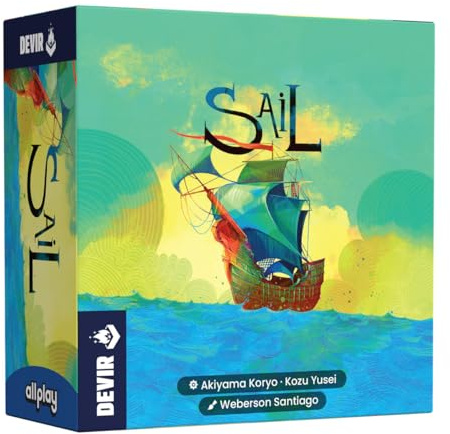 Devir - Sail, Juego de Mesa para Dos Personas, Juego Rápido y Cooperativo, Juego de Bazas para Duelo (BGSAPS)