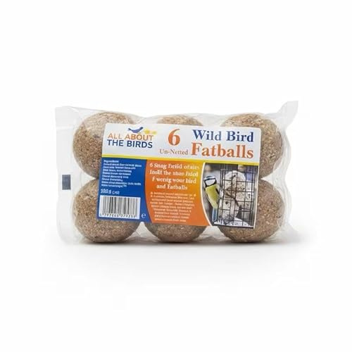 VL Fat Balls (Pack of 6) for Wild Birds – High-Energy Suet Bird Food, No Mess & No Net, Attracts Garden Birds All Year Round, Nutritious Feed for Outdoor Bird Lovers