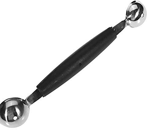 Double Fin Headed fruñas Boule de crème glacée cuillère Melon Baller cuillère Parisienne 30 mm