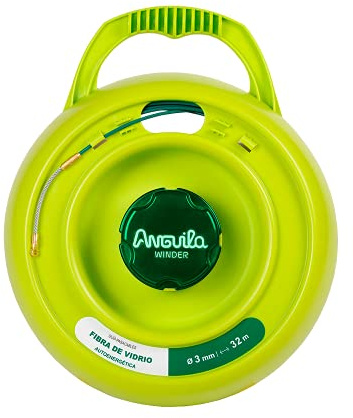 Anguila Max Guía Pasacables+Tambor Fibra Vidrio Nylon Verde ⌀3mm 32m
