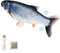BangShou Katzenspielzeug Fisch Elektrisch mit Katzenminze Aufladbarer Interaktives Simulation Karpfen Waschbares Plüsch Fischspielzeug Spielzeug für Katze und Kinder (Karpfen)