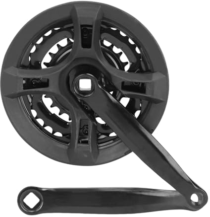 Mountainbike Kurbelgarnitur, Vierkantloch Kurbelgarnitur, Kurbelgarnitur Kettenblatt Fahrrad, fahrrad kurbel, Fahrradkurbelgarnitur 24-34-42 Zähne 170 Mm Kurbelarm Mit Variabler Geschwindigkeit