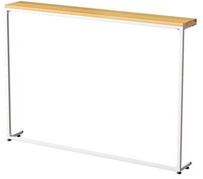 Mesa Auxiliares de Detrás Del Sofá, Mesa Alta Mesas Laterales De Sofá Muy Estrechas, Mesa Auxiliar De Madera Mesa De Consola Simple Mesa De Entrada De Metal Alta Para Cocina (Size:80*20*100CM,Color:A)