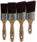 Coral 31748 Aspire 4 Piece Paint Brush Set Professional Firm Straight Oval Profile for Fast Accurate Ultra-Smooth Finish with Trade Emulsion Gloss FSC Wood 1.5, 2, 2 Angled, 2 Angled Stubby