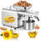CGOLDENWALL 1000W Oil Press Machine Home Hot & Cold Oil Extraction Machine Stainless Steel for Peanut Sesame Flaxseed Walnut Sunflower Seed Automatic Temperature Constant 220V