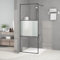LAPOOH Mampara de Ducha Vidrio ESG semiesmerilado Negro 80x195 cm, Mampara Bañera, Mampara Baño Ducha, Cabina De Ducha, Mampara Baño 152105