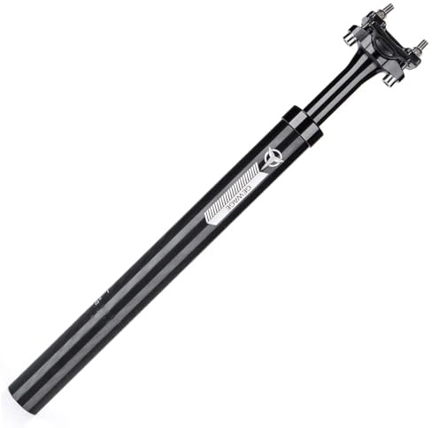 Suspension Seatpost for Bicycles - 31.6 X 400mm Shock Absorbing Bike Seatposts - Lightweight Aluminum Alloy Seat Post for Mountain Road Bike BMX eBike (31.6)
