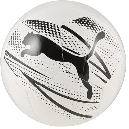 PUMA, Balón de Fútbol ATTACANTO Graphic, Unisex, Blanco y Negro, Talla 5