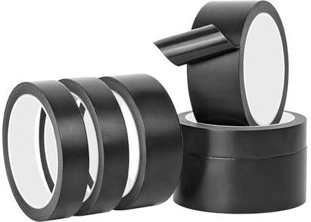 Ctyjia 2 Rolls High Temperature Adhesive Tape, 20mmx10m Teflon Fabric Tape, Thickness 0.18mm, for Vacuum Hand Impulse Sealers