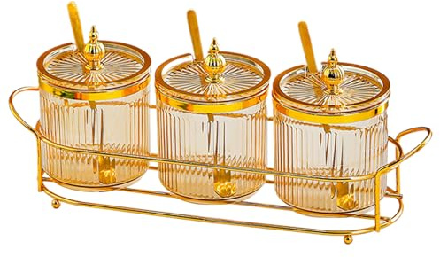 Barattoli Di Spezie - Contenitori Di Zucchero Da Tè Caffè Set | Contenitori Di Spezie | Poto Di Stoccaggio Dello Zucchero Ermetico | Contenitore Di Sale | Contenitore Di Zucchero | Bottiglie Di Condim