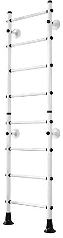 Niro Sportgeräte Espalier Mur d'escalade échelle de Corde et Bois Enfants Gym Sport Appareil FitTop M4 Blanc