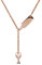 PAURO Damen Edelstahl Weinflasche Bierschale Anhänger Y Kette Halskette, Rose Gold