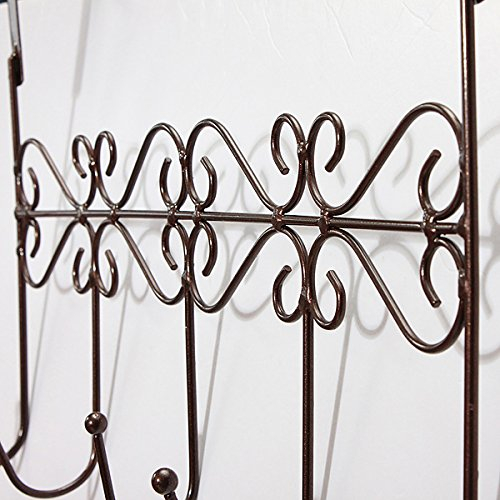 Türgarderobe, weiß, Euro-Stil, Eisen, mit 5 Haken, 3 Farben