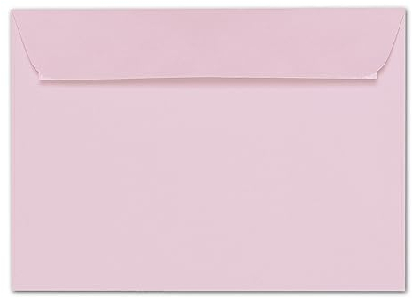 ARTOZ 100x Briefumschläge DIN C5 Rosa (Kirschblüte) - 229 x 162 mm Kuvert ohne Fenster - Umschläge selbstklebend haftklebend - Serie Artoz 1001