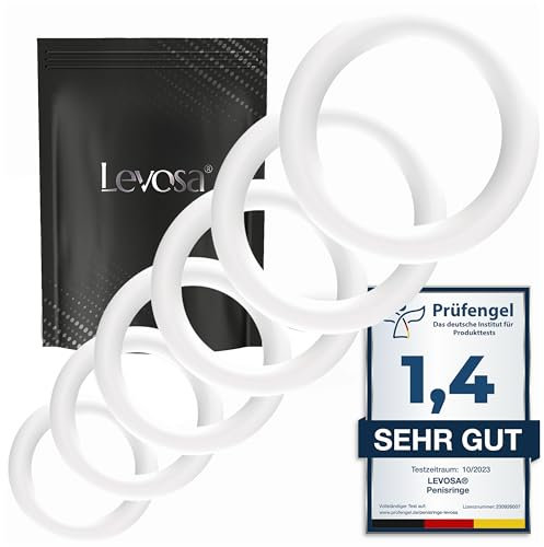 Levosa Anneaux de Pénis - Set de 6 Anneaux Péniens - Cockrings pour une Érection plus Dure et plus Longue - Utilisable comme Anneau Pénien et Testiculaire