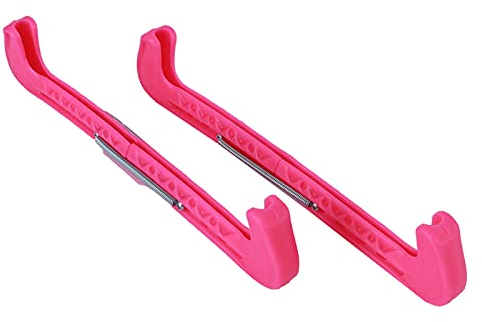 Okuyonic Skate Blade Protectors, Strong 2Pcs Safe Skate Guard Einfach zu montieren Perfekte Passform für Eiskunstlaufschuhe(Rosa)