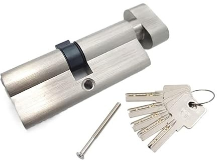 Bombin Cerradura Varios tamaños de núcleos de cilindro de bloqueo de puerta, 5Keys, altura 32 mm, un lado abierto, puerta interior puerta de seguridad Cerraduras Antibumping ( Color : Length 55mm )