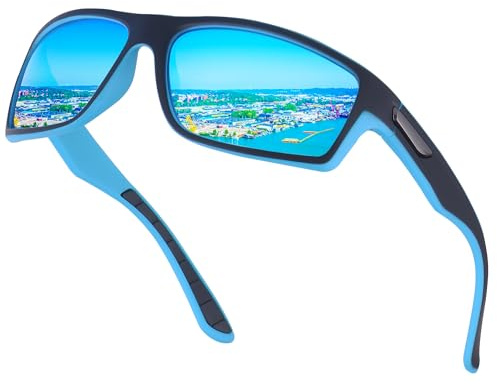 OJIRRU Gafas de sol polarizadas para hombre mujer Gafas Deportivas para Golf Ciclismo Pesca Running Deporte Protección UV400