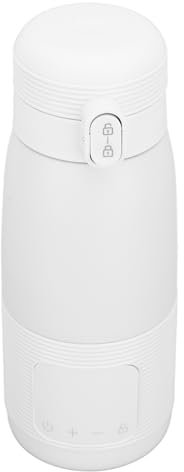 Calentador de biberones portátil, fórmula de carga rápida o calentador de agua con control de temperatura, bloqueo automático, pantalla LED Calentador de leche inalámbrico de calor rápido Hervidor elé