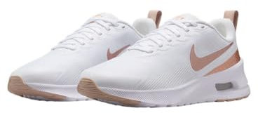 Nike Damen Air Max Nuaxis Damenschuh, White/MTLC Red Bronze-Sand-Black, 42 EU