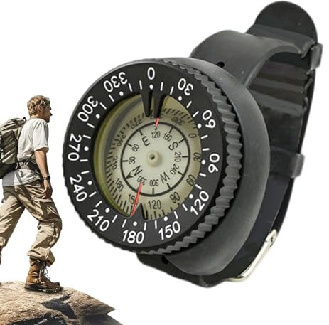 Birtern Compass Watch - Sailing Navigation Tool,Multifunctional Waterproof Luminous Compass for Hiking, Survival, Diving, Camping, Kayak
