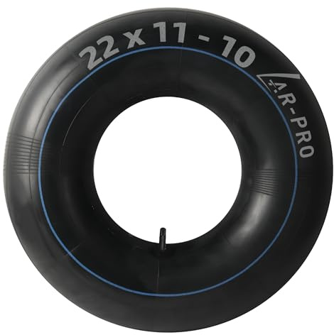 AR-PRO Replacement 22x11-10, 20x10-10 Inner Tubes With TR13 Straight Valve Stems for ATV UTV, Lawn Tractor, Garden Trailer, Golf Cart, Snow Blowers - Made from Durable Butyl Rubber (1-Pack)
