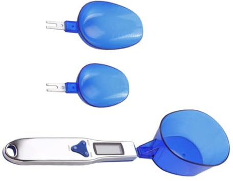 PRETYZOOM Cuchara de Báscula Digital de Cocina Azul 300g/0,1g Pantalla Lcd para Medir Ingredientes y Alimentos Precisión para Repostería y Cocina Doméstica