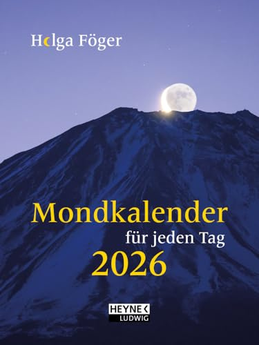 Mondkalender für jeden Tag 2026: Besonders ausführlich – Für alle, die es genau wissen wollen – klein und kompakt – Taschenkalender 10,5 x 14,0 cm
