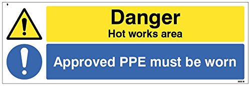 Caledonia Schilder 24561 G Zeichen, Gefahr Hot funktioniert Bereich zugelassen Schutzbekleidung zu tragen