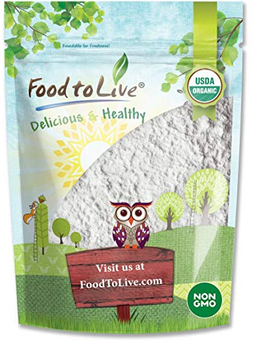 Food to Live Organic Potato Starch, 12 Ounces - Unmodified Powder, Non-GMO, Pure Flour, Kosher, Vegan, Bulk, Great for Cooking, Baking, and Thickening Souces, Soups and Gravy