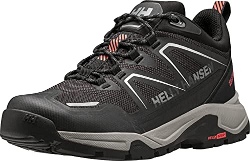 Helly-Hansen Womens Cascade Low HT Lightweight Performance Hiking Sneaker Shoes, 990 Black/Bright Bloom, 7