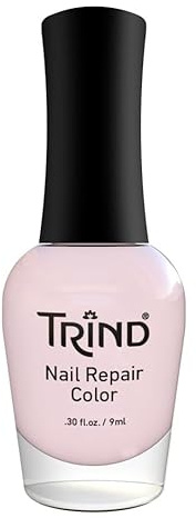 TRIND Nagelstärkender Nagellack | Nail Repair Natural Glanz milchig | Proteinlack Base Coat | Ergebnisse in 7 Tagen (1 x 9 ml) (Pink)