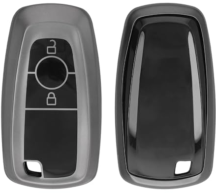 kwmobile Custodia Compatibile con Ford con 2 tasti Keyless Go - Cover Chiavi Auto Protezione Copri Telecomando - Copertina Chiave - Copertura Gommata Silicone TPU